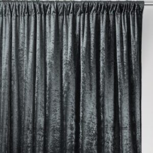 Pipe & Drape Curtains - OPAQUE BLACK VELOUR