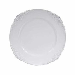 Charger plate Baroque - WHITE