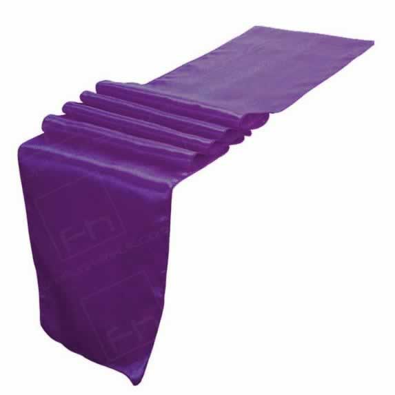 Table Runner Satin - PURPLE