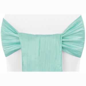 Chair Sash Taffeta - TURQUOISE