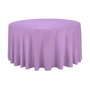 Tablecloth round 120" Polyester - LILAC
