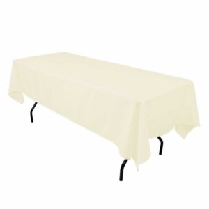 Tablecloth rect. 54" x 120" Polyester - IVORY