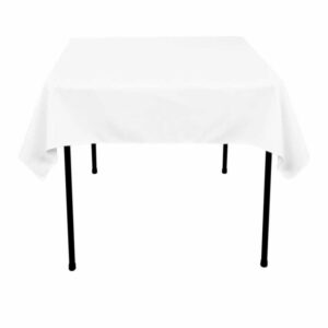 Tablecloth square 54" x 54" Polyester - WHITE