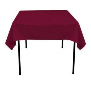 Tablecloth square 54" x 54" Polyester - BURGUNDY