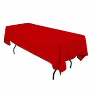 Tablecloth rect. 60" x 102" Polyester - RED