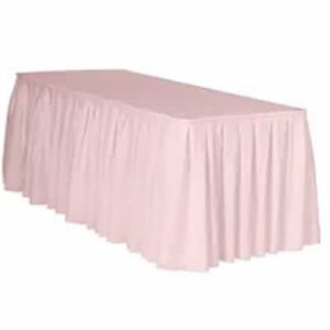 Table Skirt Polyester - LIGHT PINK